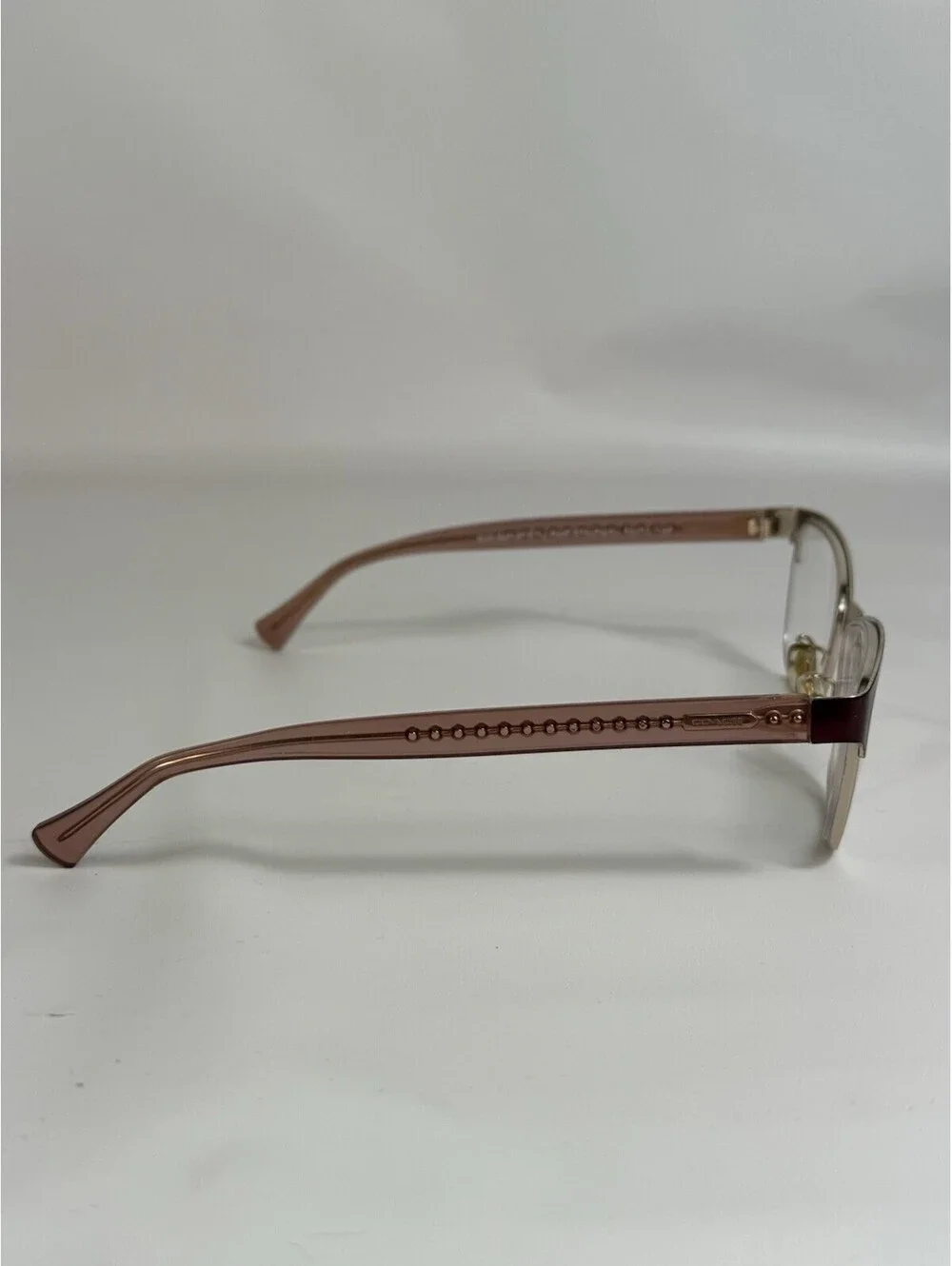 Coach HC5067 Womens Metal Eyeglass Frame 9235 Satin Burgundy Gold 53-17